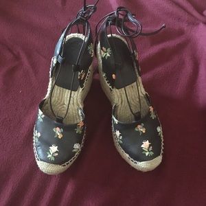 Yves Saint Laurent Espadrille Wedges